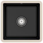 V&B Unterbauspüle SUBWAY 50 SU 440x440mm Handbet. ebony