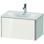 Duravit Waschtischunterbau XSQUARE 397x710x478mm, 1 Auszug weiß hochglanz