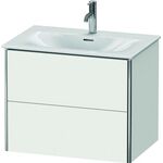 Duravit Waschtischunterbau XSQUARE 560x710x478mm 2 Schubk weiß seidenmatt