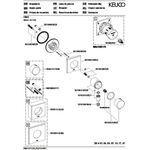 Keuco Absperrventil IXMO UP f 1 Verbr Rosette eckig sw ma