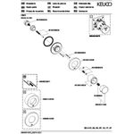 Keuco Umstellventil IXMO UP f 3 Verbr Rosette rund sw ma