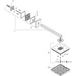 Kopfbr AXOR STARCK SHOWERCOLLECTION 1jet DN 15 m Brausearm stainless steel optic