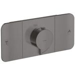 Fertigmontageset AXOR ONE f UP-Thermostat 2 Verbr bru black chrome
