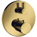 Thermostat AXOR UNO2 UP mit Abstellventil polished gold optic