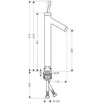 EH-WT-MI 250 AXOR STARCK DN 15 f Waschsch. o Zugst. pol. go optic