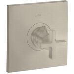 Thermostat HOGHFLOW AXOR CITTERIO 59 l/m UP mit Kreuzgriff brushed nickel