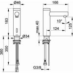 Keuco Elektronik-Waschtischmischer IXMO AquaVip schwarz matt