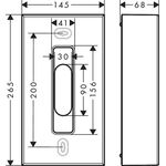 Kosmetiktuchbox Axor Universal Circular mattweiß