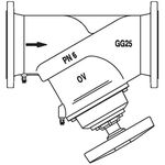 OV Strangregulierventil Hydrocontrol VFC PN 6 Flansch GG25 2 Messventile DN 200