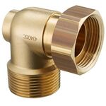OV Anschlusswinkel 40x49mm m Hahn G 1 1/4Zoll ÜMxR 1 1/4Zoll AG