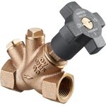 OV Freistromventil Aquastrom F IG/IG PN 16, mit Stopfen, Rotguss DN 15