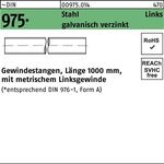 Gewindestange DIN 975 links M24 -LHx 1000mm Stahl galv.verz. 1 Stück
