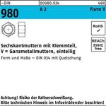 Sechskantmutter DIN 980 Klemmteil VM 20 A 2 25 Stück - VPE: 25
