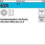 Sechskantmutter DIN 6331 Bund M24 SW 36 A 4 10 Stück - VPE: 10