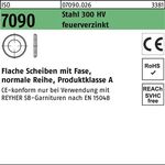 Unterlegscheibe ISO 7090 Fase 16 Stahl 300 HV feuerverz. 100 Stück - VPE: 100