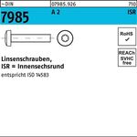 Linsenschraube DIN 7985 ISR M1,6x 5-T5 A 2 1000 Stück - VPE: 1000