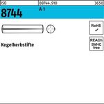 Kegelkerbstift ISO 8744 4x 10 A 1 100 Stück - VPE: 100