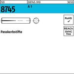 Passkerbstift ISO 8745 3x 25 A 1 100 Stück - VPE: 100