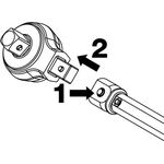 Einsteckumschaltknarre 6408 9x12mm 1/4 " Spezialstahl HAZET