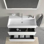 Duravit Waschtischunterbau L-CUBE 984x459mm 2 Schubk we ma ES NB mitte