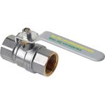 HS Kugelhahn UNIDUO 1499 2x IG, mit Stahlhebel, grau 1/4Zoll