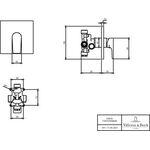 V&B Fertigmontageset LIBERTY EH-Brauseb 150x150x54mm chrom