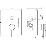 V&B Fertigmontageset CONUM EH-Wannenb 150x190x124mm chrom