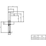 VB Einhebel-WT-Armatur Dawn 38x166x149mm o Ablaufgarnitur Brushed Nickel Matt