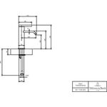 VB Einhebel-WT-Armatur Dawn 38x166x123mm o Ablaufgarnitur Brushed Nickel Matt