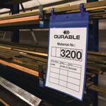 Dokumententasche B297xH210mm DINA4 quer m.2Laschen dunkelblau Pak.a 50St.DURABLE