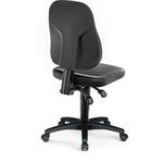 Arbeitsdrehstuhl Rl.Kunstlederpolster schwarz 450-620mm BIMOS