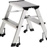 Klapptritt Stufen 2 Plattform-H.440mm Alu.fahrbar