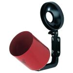 Wandascher Ø90xH100mm neusilber m.Kippvorrichtung TKG