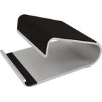 Tablethalter B100xT135xH68mm Alu.silber HELIT