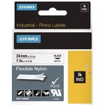 Schriftband Band-B.24mm Band-L.3,5m flexibles Nylonband schwarz auf weiß DYMO
