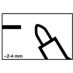 Lackmarker 750 weiß Strich-B.2-4mm Rundspitze EDDING - VPE: 10