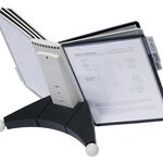 Tischständer Ku.schwarz/grau 10 Sichttafeln DIN A4 m.Profilrahmen DURABLE