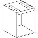 GE Korpus für VariForm US mit 2 Schubl. für AS-WT, 45x55,2cm lava lackiert matt