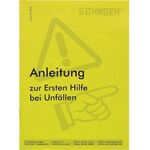 SÖHNGEN Anleitung Erste-Hilfe Heftform 8001004 nach BGI 503