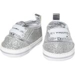 Pu-Glitzer-Sneakers, silber, Gr. 38-45cm