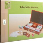 NG Pokerset in Holzkoffer mit 200 Chips