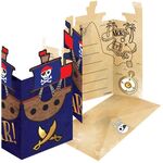 8 Einladungskarten & Umschläge Pirates M