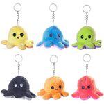 Wende Oktopus Plüsch Schlüsselanh. 10cm