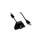 Kabel USB 2.0 A (St.) - A (Bu.) 2m (Montagehalterung) black