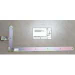 Tor-Winkelband f. Garagentore 400x1000xØ20x60x120mm Stahl roh galv. gelb verz.