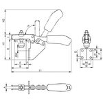 Waagrechtspanner Nr.6833 Gr.1 Winkelfuß AMF