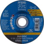 Kombischeibe PSF DUODISC STEELOX D125xS1,9mmKörnung 46 gekr.PFERD - VPE: 10