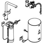 Grohe Einhand-Spültischbatterie RED DUO M-Size L-Auslauf m Boil. wa sun gebü