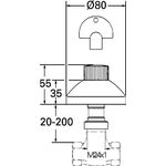 Grohe UP-Ventil Oberbau ATLANTA Steckschl. Et 20-200mm chr chr