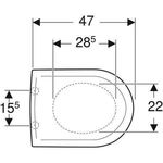 Geberit WC-Sitz 4U m De abnehmbar mit Absenkautomatik weiß